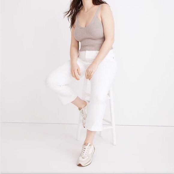 NWT Cali Demi-Boot Jeans in Pure White size 36” - Picture 2 of 13